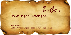 Danzinger Csongor névjegykártya